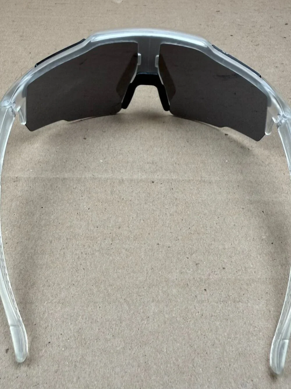 Men's/Women's Performance Sport Sunglasses - Clear Frame, Mirrored Lens - DAMAGE